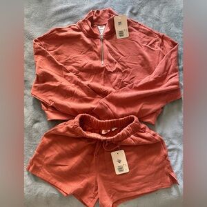 Levi's Terracotta Zip-Up Sweatshirt